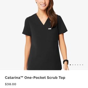 EUC figs Catarina scrub top